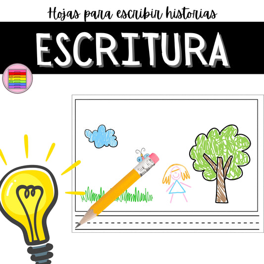 Hojas de Escritura para historias y escritura creativa | Preescolar y Primaria