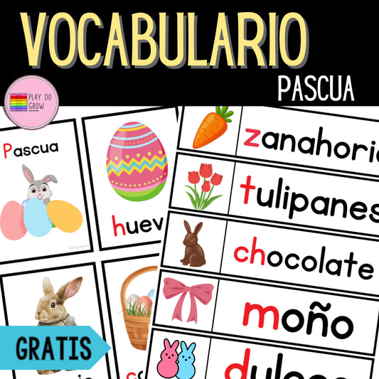 GRATIS Vocabulario Pascua | Literatura y Escritura Preescolar y Primaria