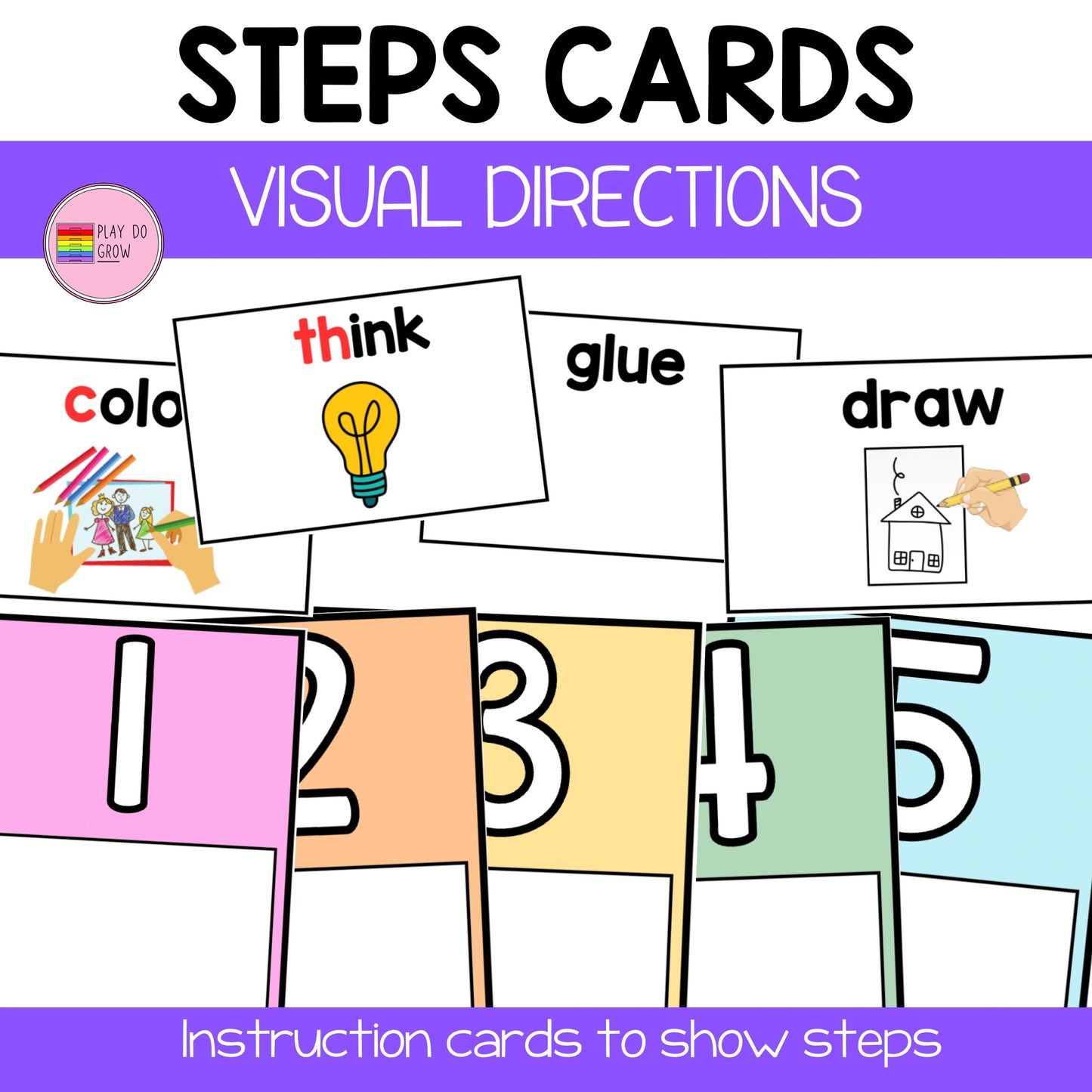 Visual Direction Cards | Classroom Management.