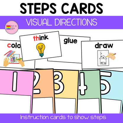 Visual Direction Cards | Classroom Management.