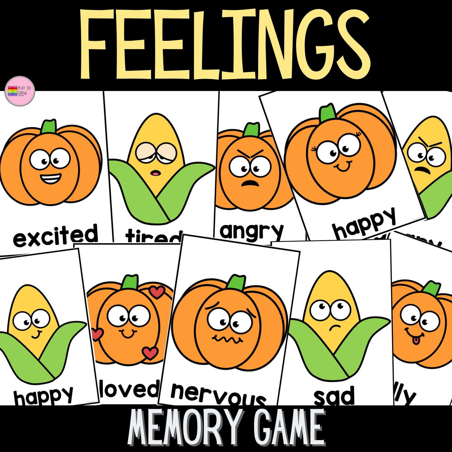 FREE Autumn Memory Game SEL Resource