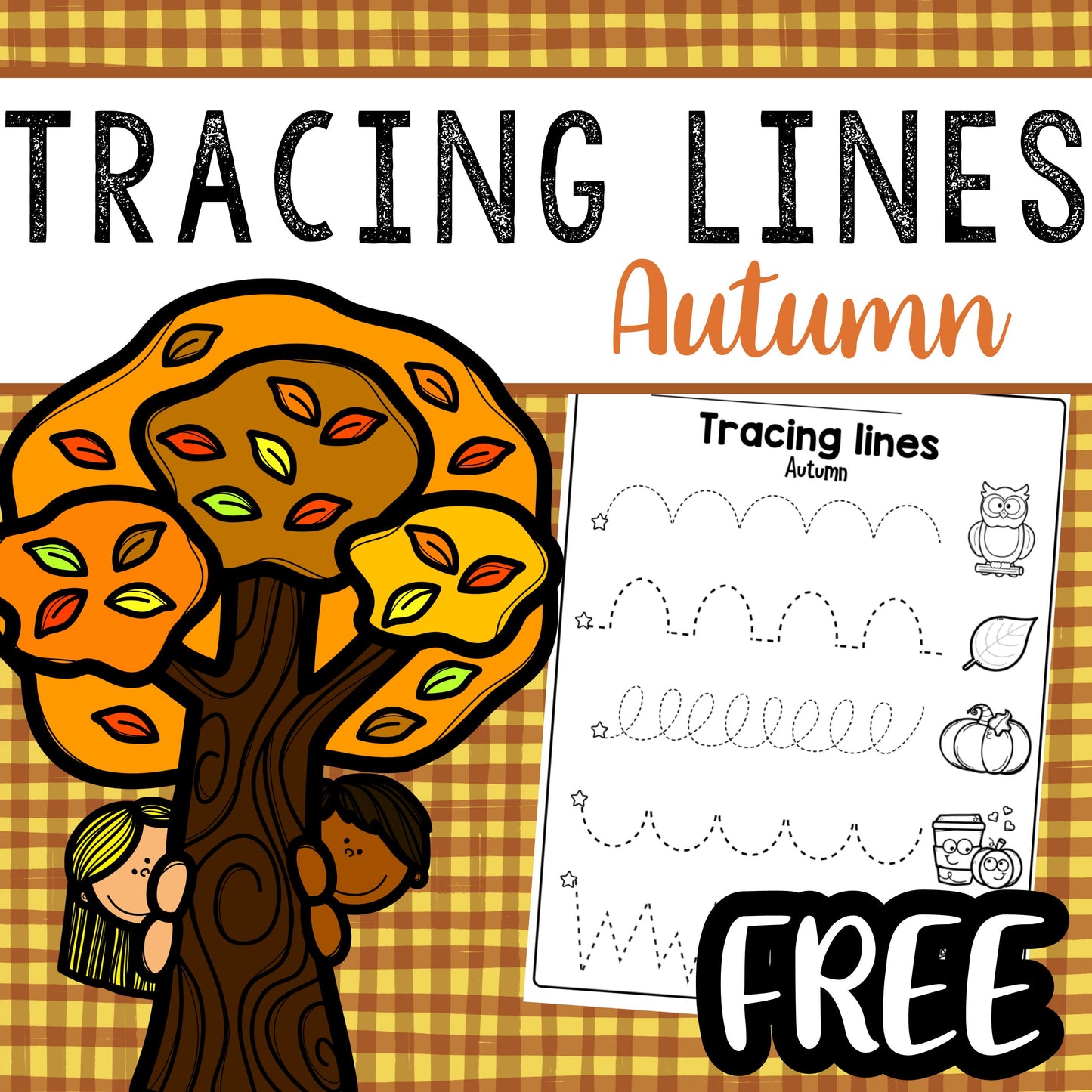 FREE Autumn Writing Pages Handwriting Exercises