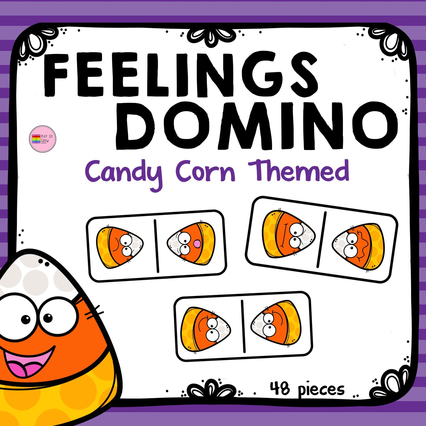 Halloween Feelings Domino | SEL, Math & Cognitive Skills