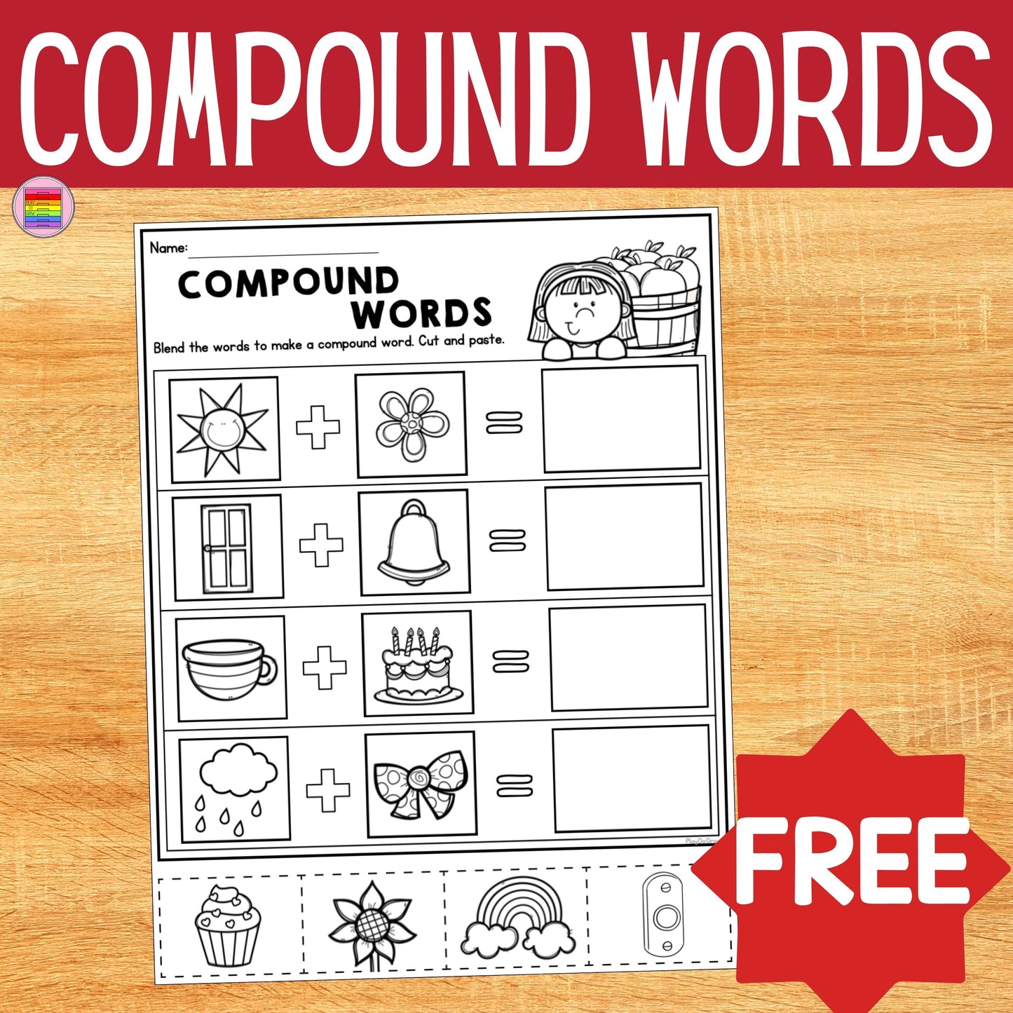 FREE Compound Words Worksheet | Kindergarten & Elementary