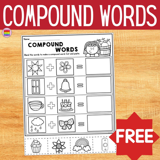 FREE Compound Words Worksheet | Kindergarten & Elementary