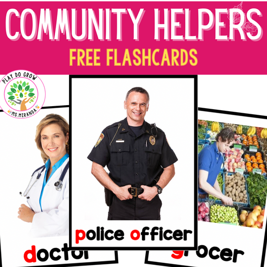 FREE Community Helpers Flashcards | Vocabulary Words