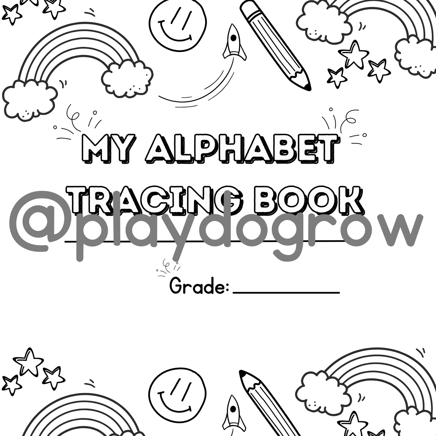 Alphabet Tracing Book A-Z. English Version | Writing Resource