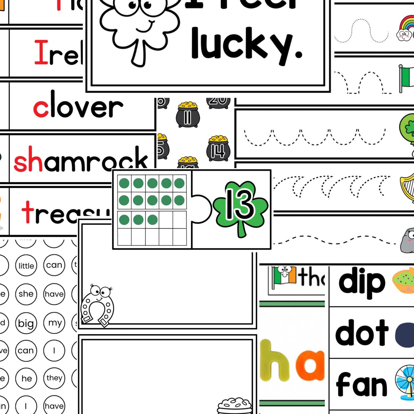 St. Patrick's Day Centers | Literacy & Math Games. Kindergarten & Elementary Resource