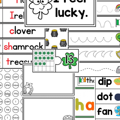 St. Patrick's Day Centers | Literacy & Math Games. Kindergarten & Elementary Resource